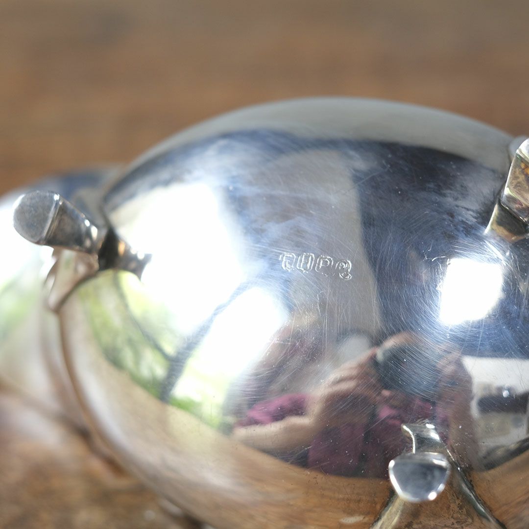 アンティーク ソースポット イギリス シルバープレート グレービーボート9