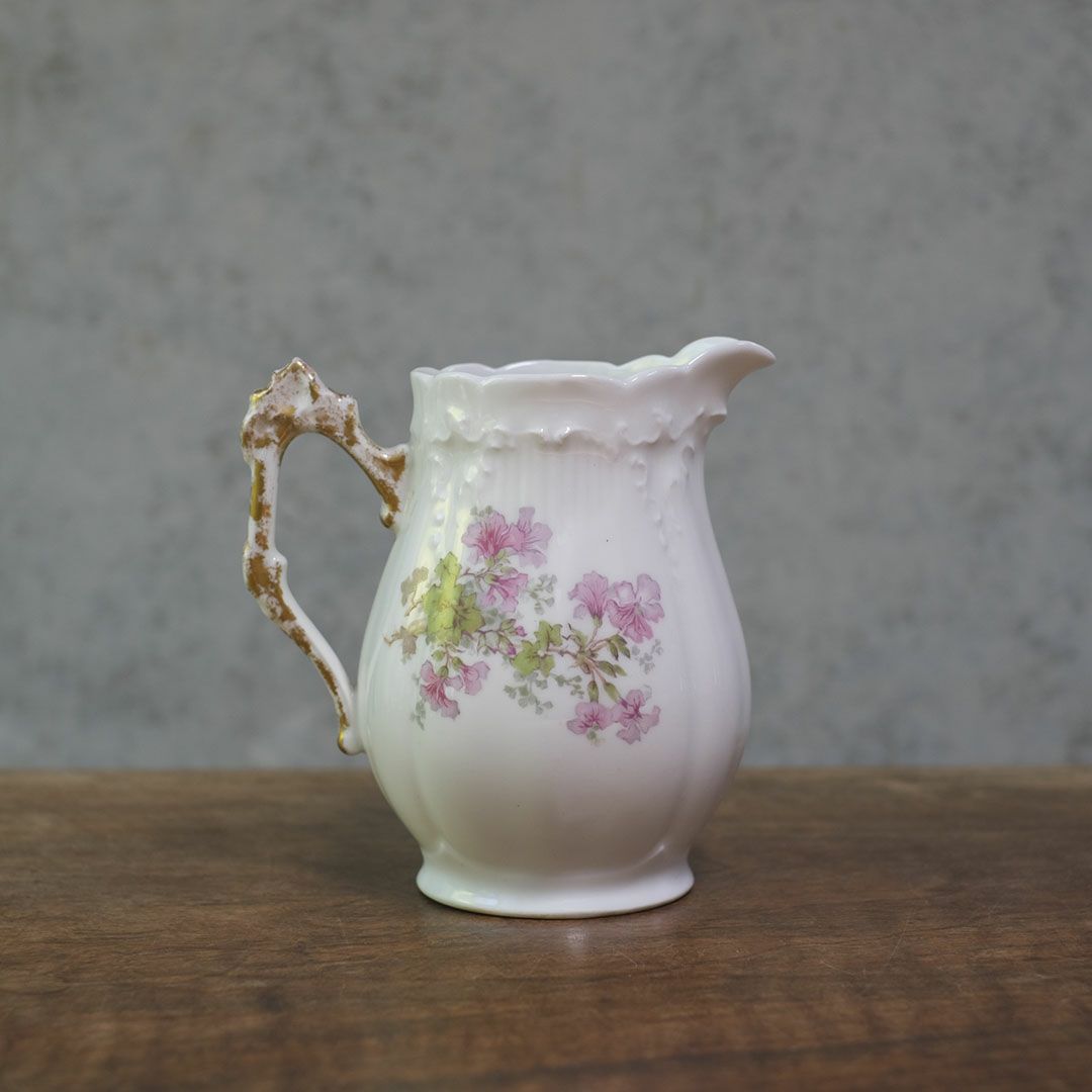 アンティークミルクジャグ 花 クリーマー LIMOGES FRANCE リモージュ フランス2