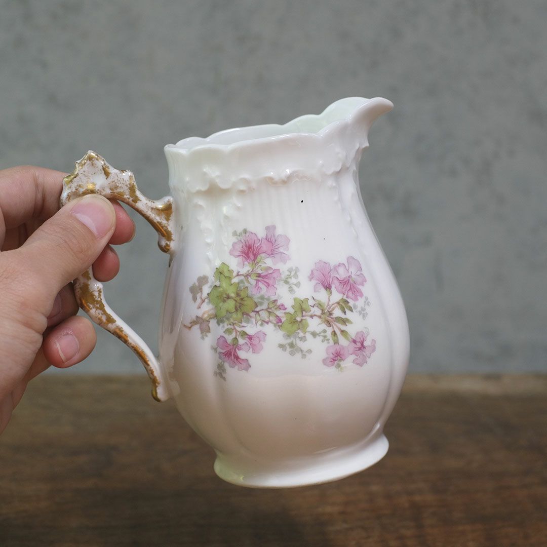 アンティークミルクジャグ 花 クリーマー LIMOGES FRANCE リモージュ フランス3