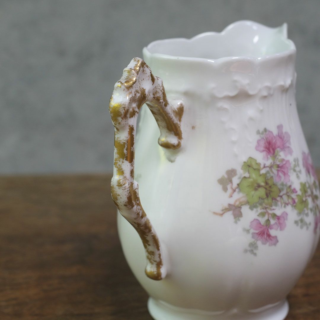 アンティークミルクジャグ 花 クリーマー LIMOGES FRANCE リモージュ フランス5