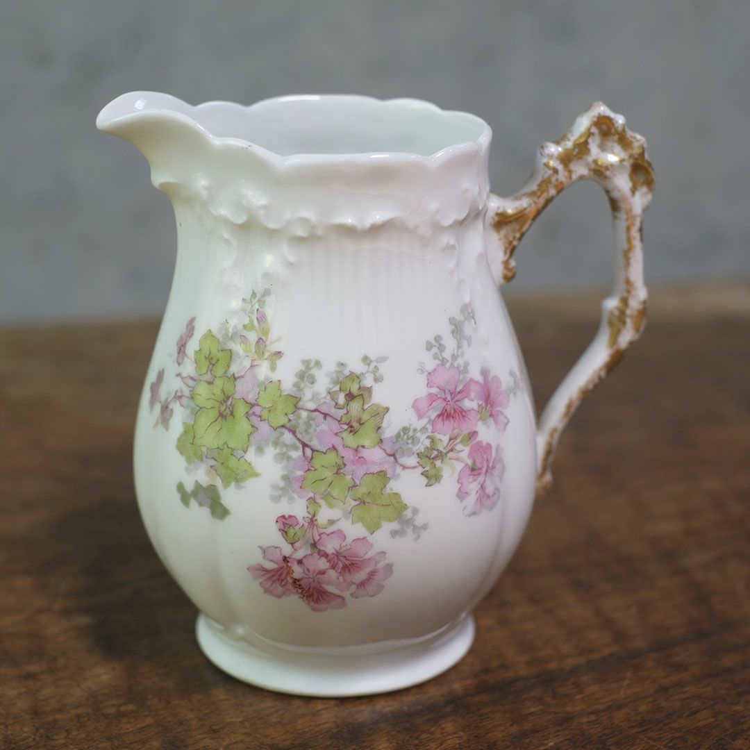 アンティークミルクジャグ 花 クリーマー LIMOGES FRANCE リモージュ フランス7