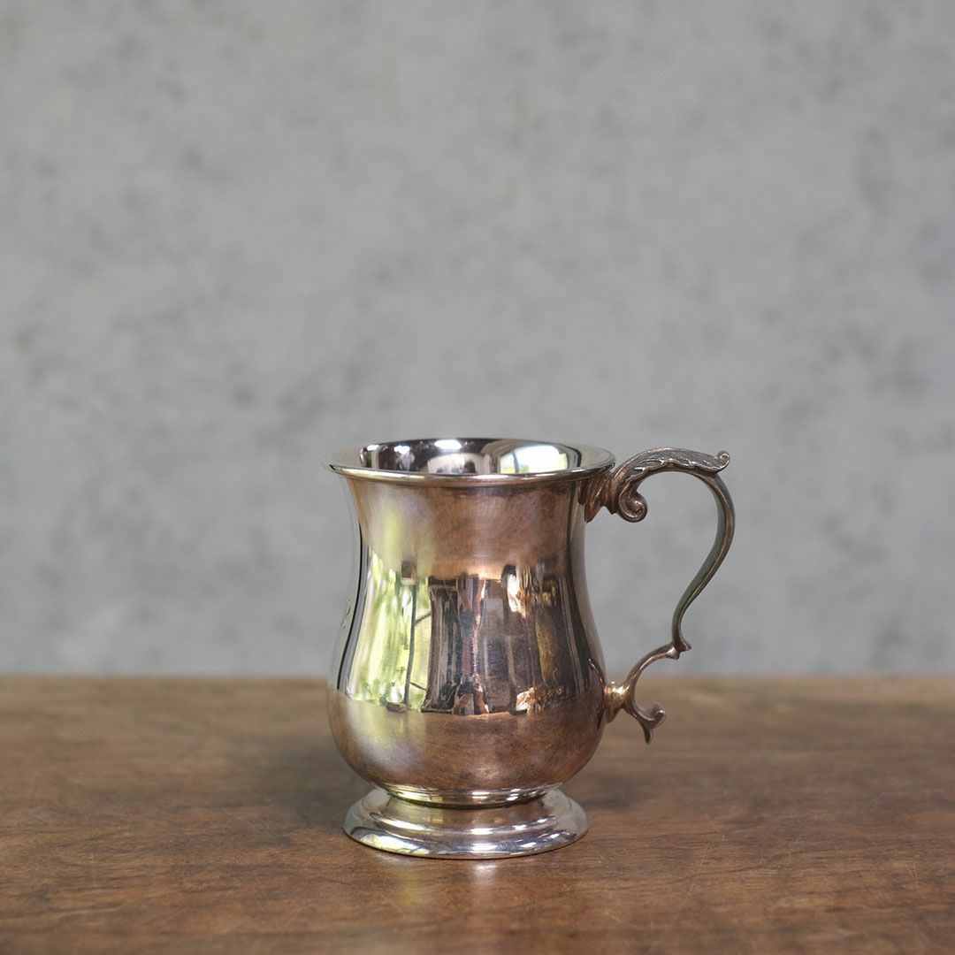 ヴィンテージ マグカップ イギリス シルバープレート2