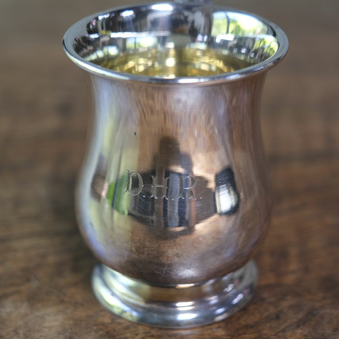 ヴィンテージ マグカップ イギリス シルバープレート6