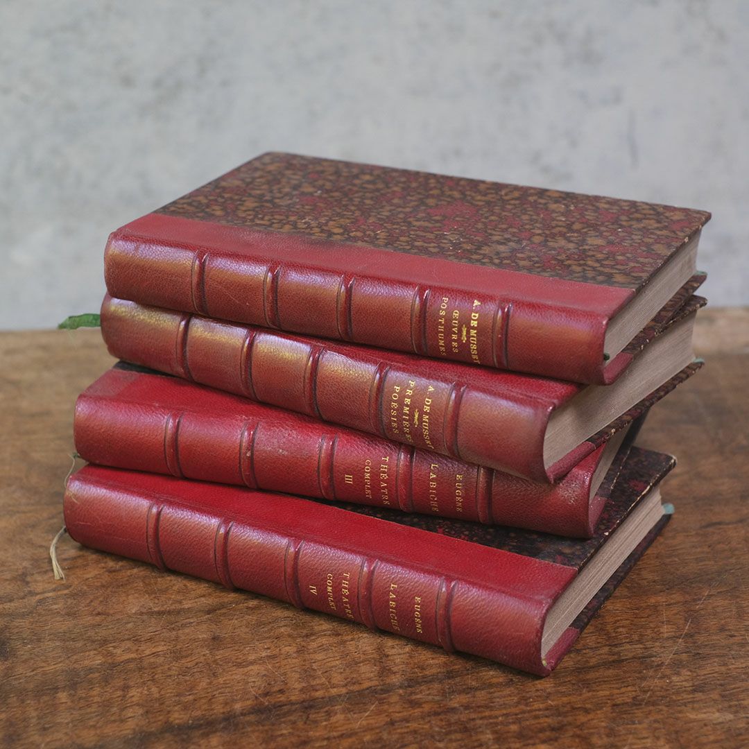 アンティークブック 革張りの古書 レザーブック ヨーロッパ8