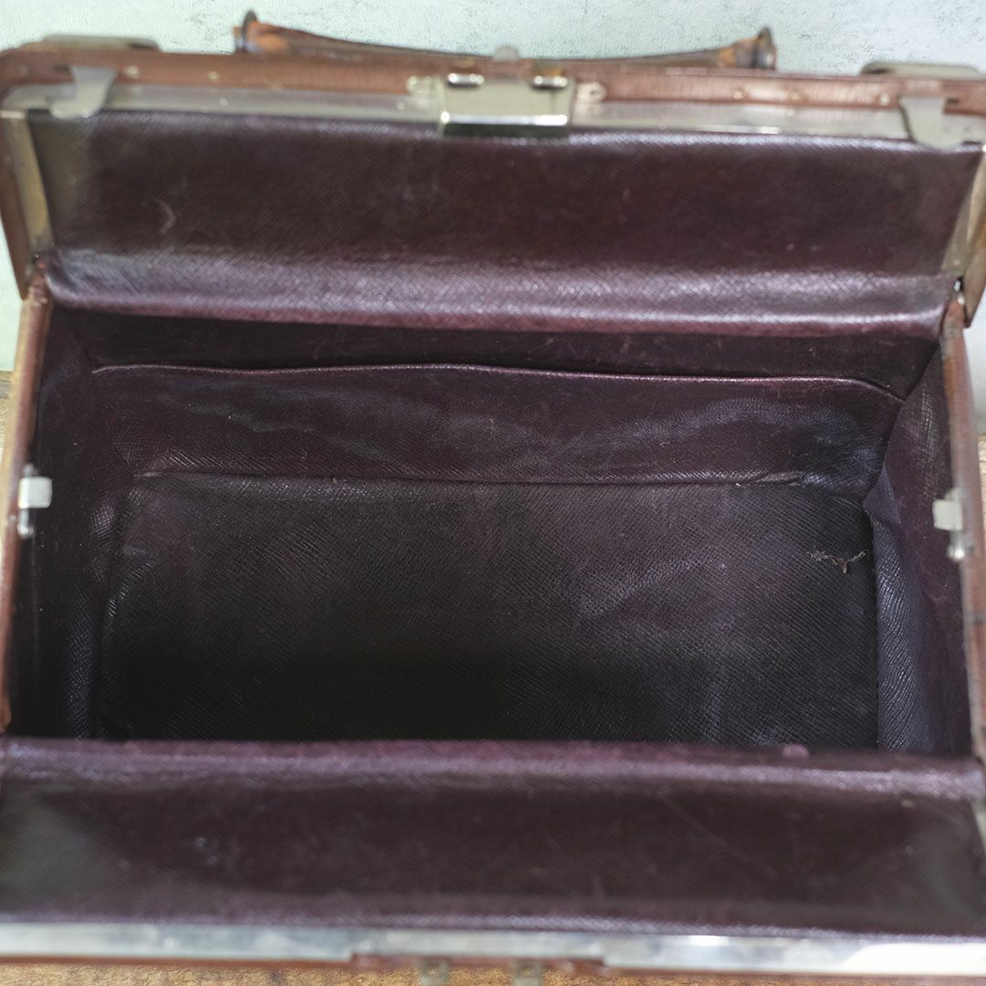 アンティークドクターズバッグ イギリス 本革 医者用鞄5