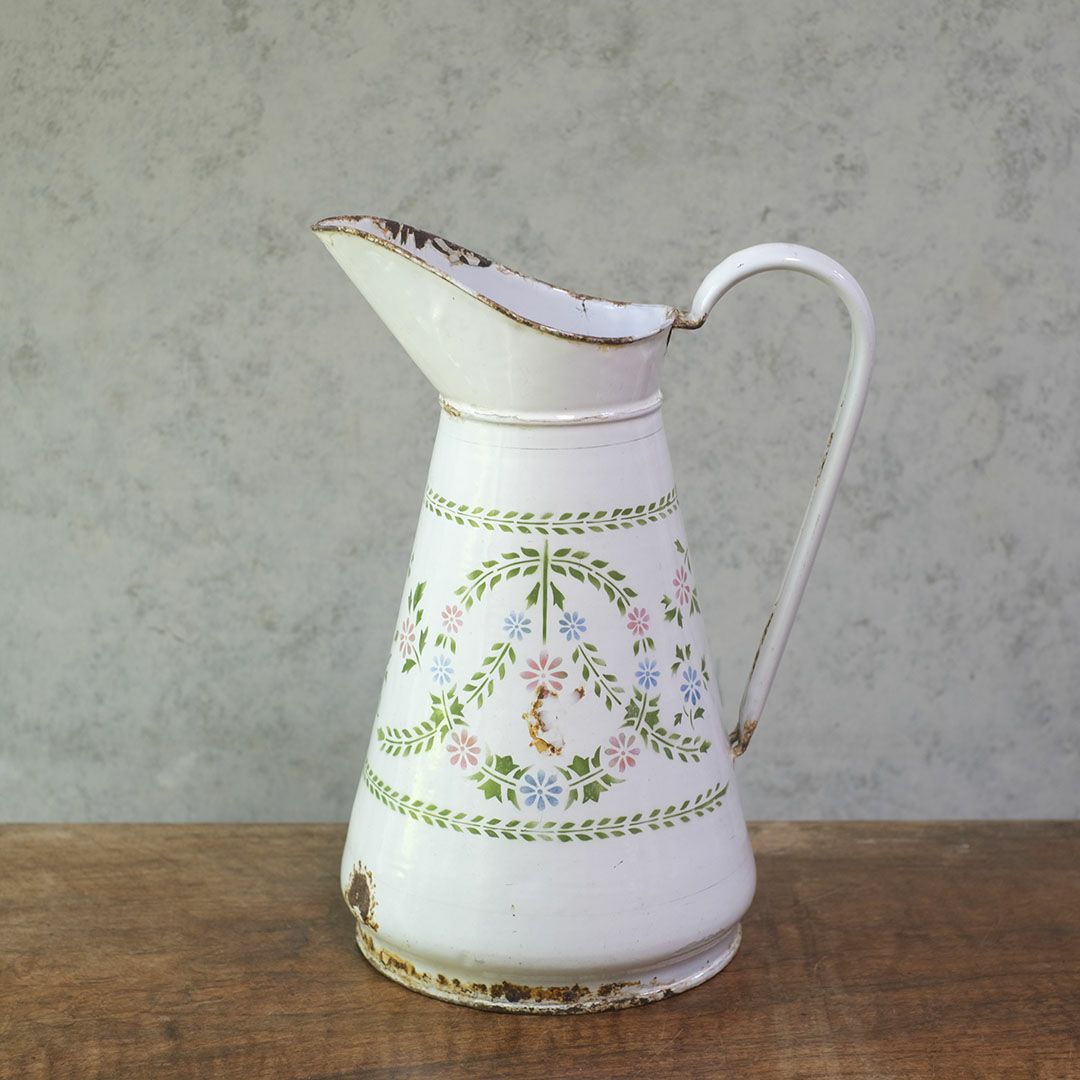 アンティークエナメルピッチャー フランス 琺瑯