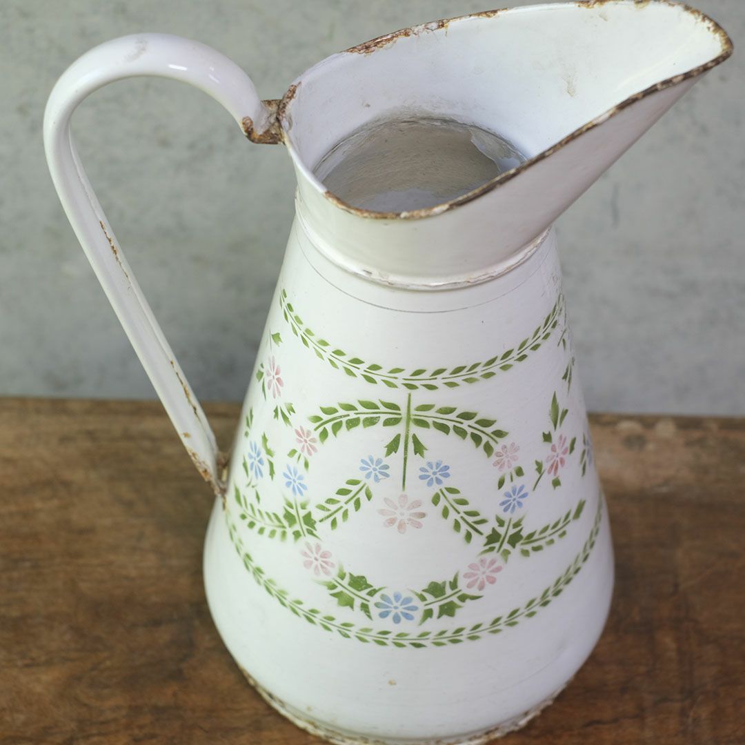 アンティークエナメルピッチャー フランス 琺瑯3