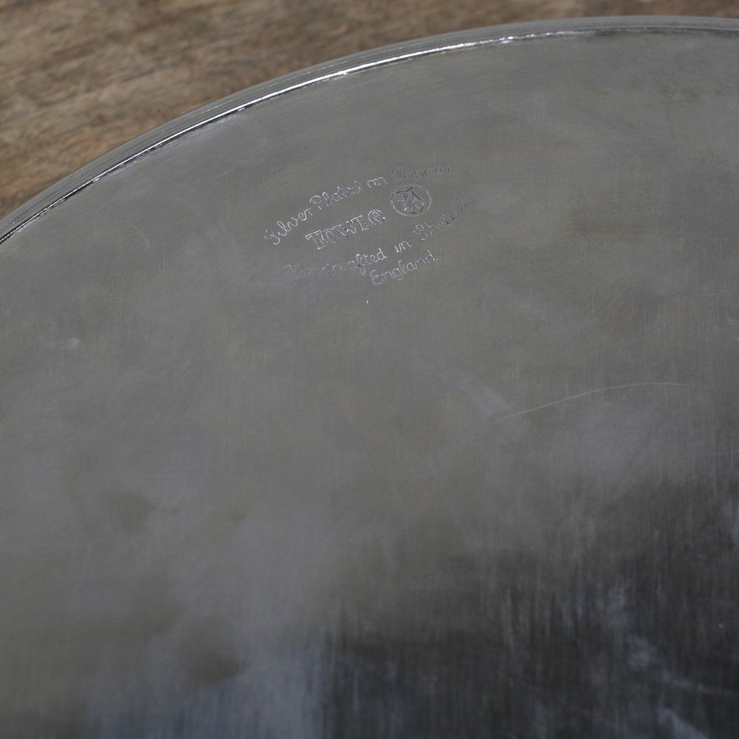 ヴィンテージ シルバープレートトレイ お盆 イギリス6