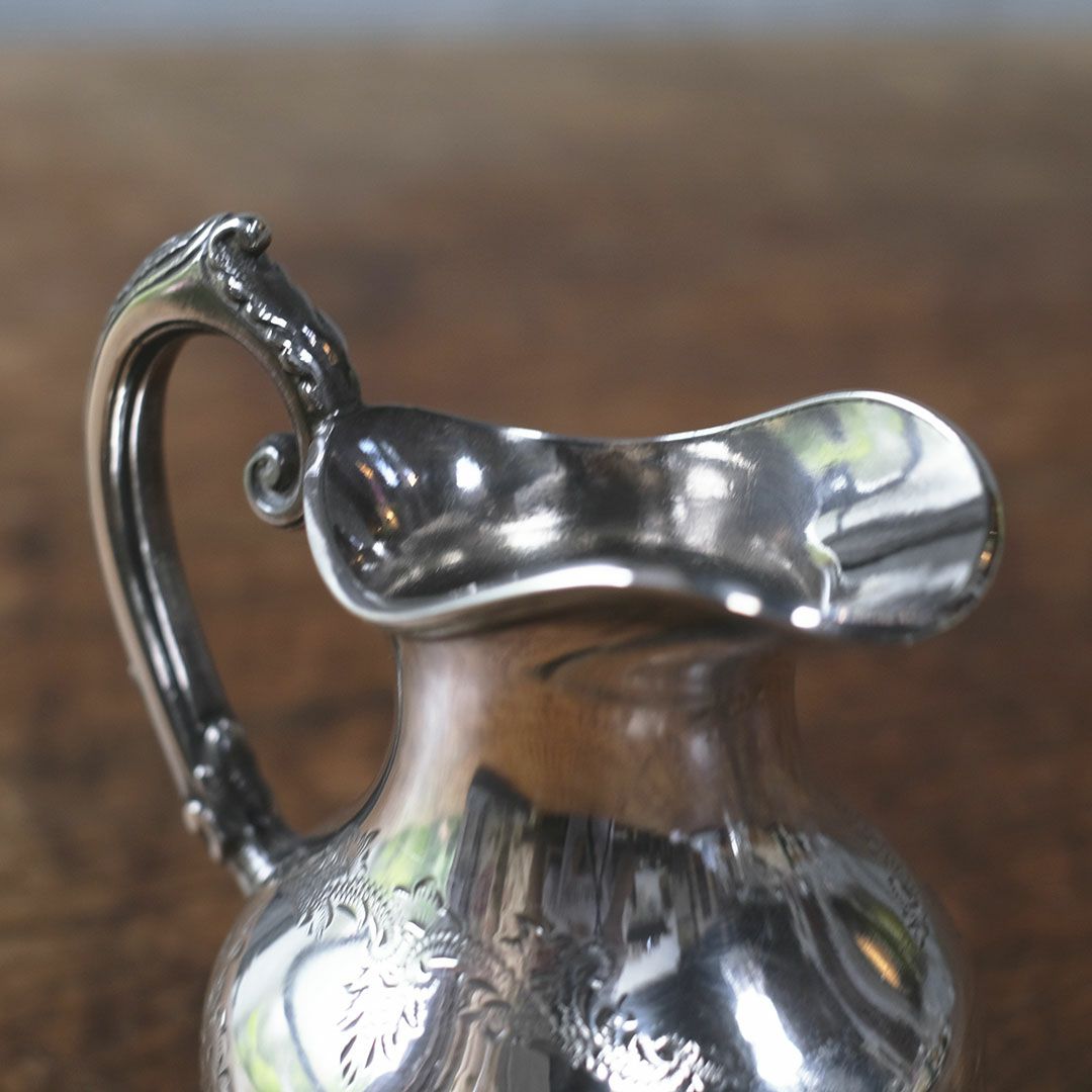 アンティークミルクジャグ イギリス シルバープレート ミルクポット5