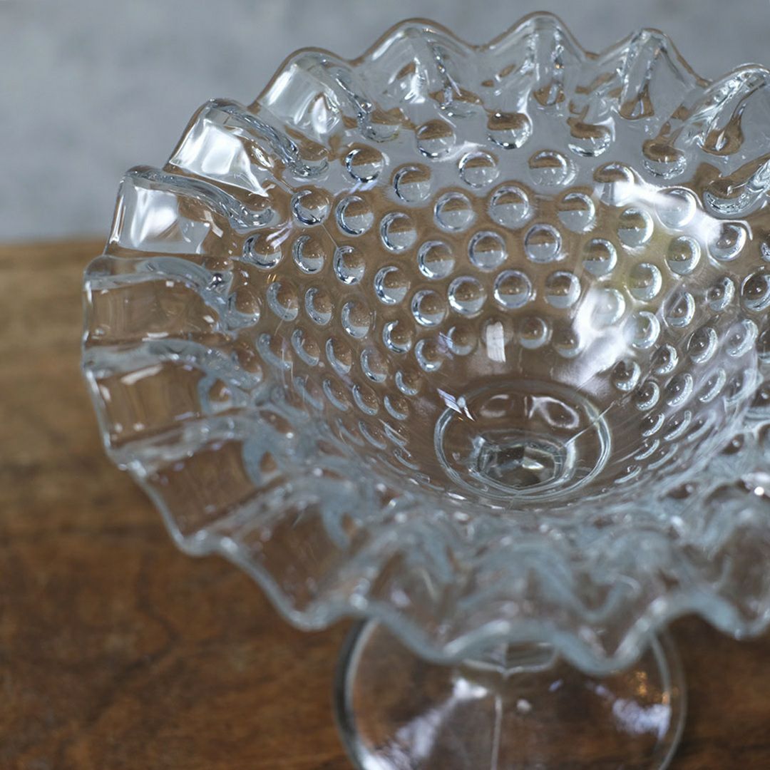 アンティークガラスコンポートスタンド イギリス デザートカップ4