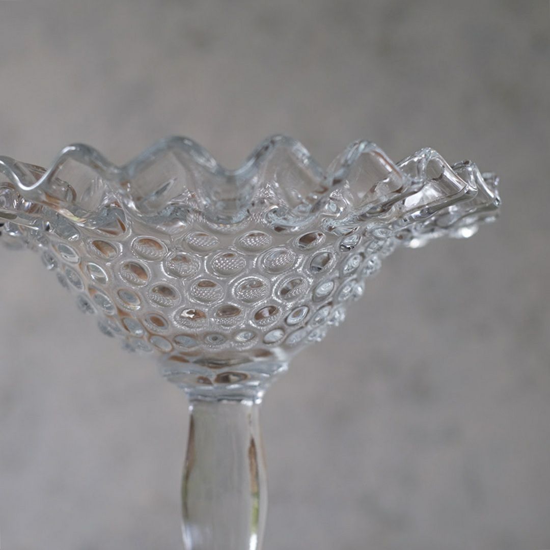 アンティークガラスコンポートスタンド イギリス デザートカップ5