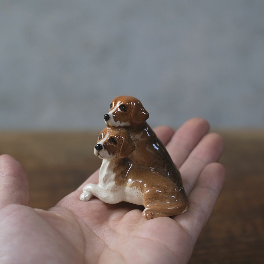 ヴィンテージフィギリン犬 イギリス 陶器 置物4