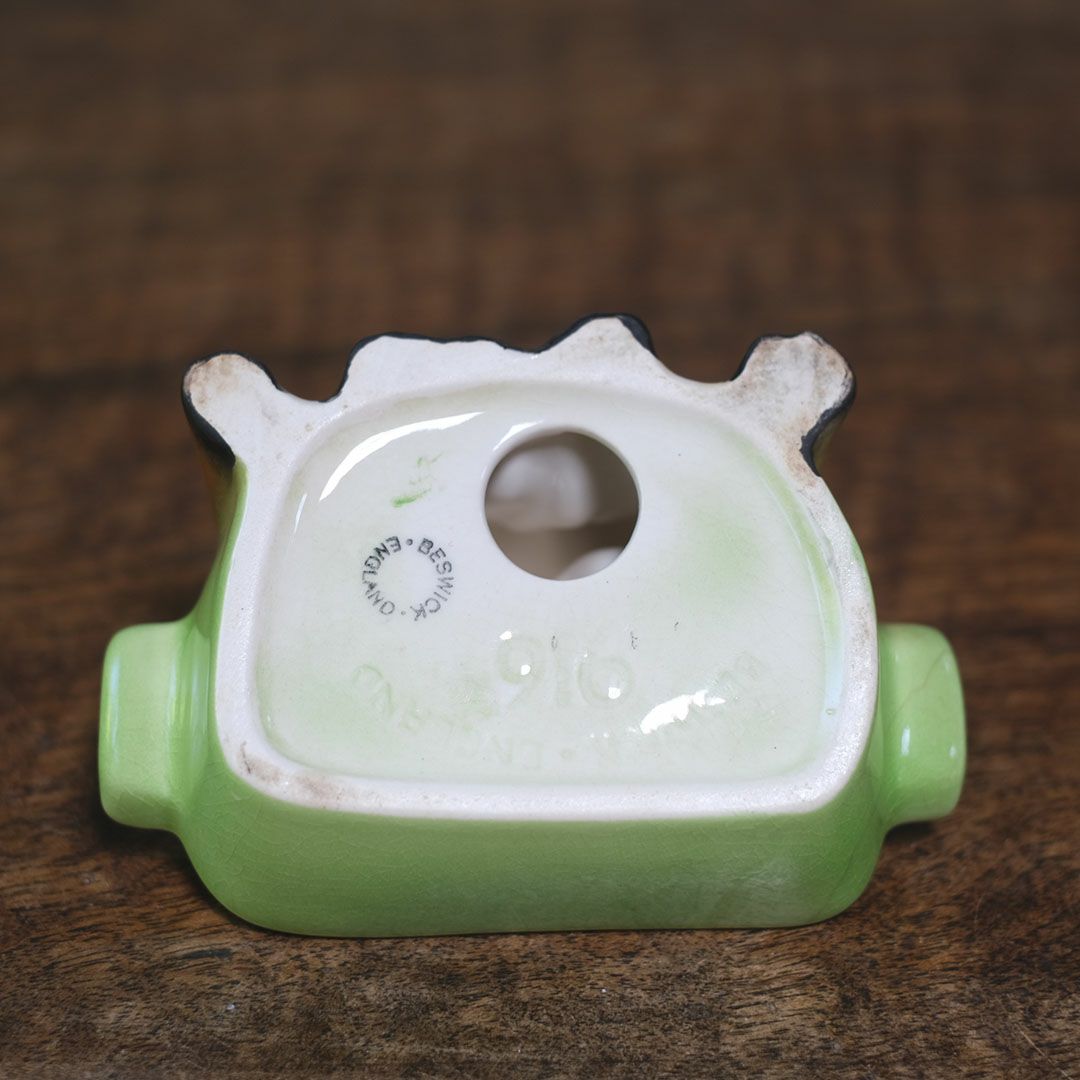 ヴィンテージフィギュリン 犬の小物入れ イギリス 陶器7