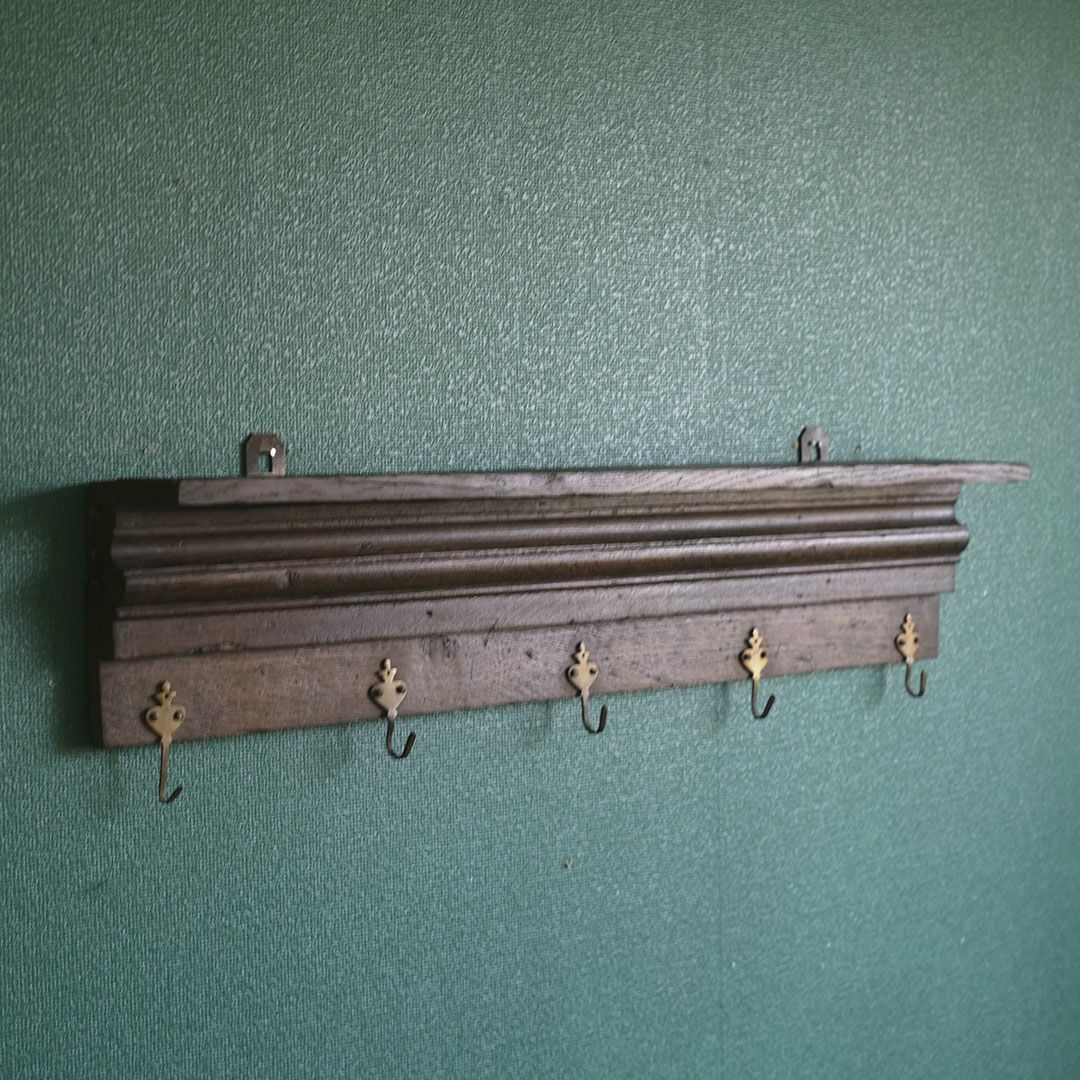 アンティークウォールシェルフ フックボード フランス アンティーク家具4