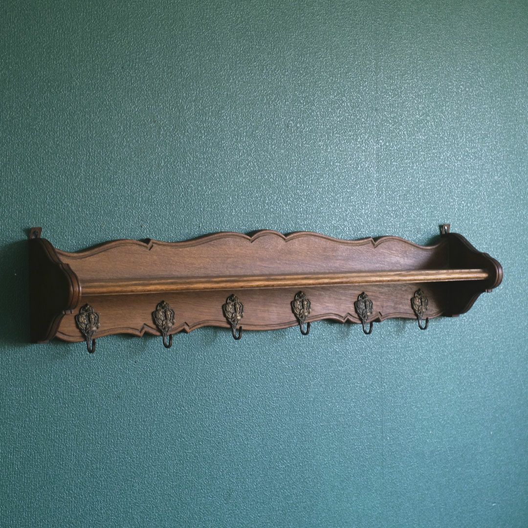 アンティークウォールシェルフ フックボード フランス アンティーク家具2