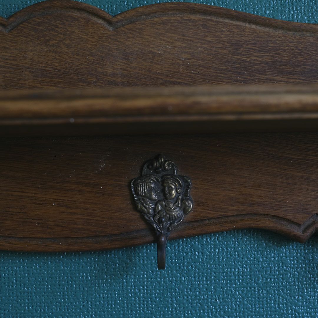 アンティークウォールシェルフ フックボード フランス アンティーク家具7