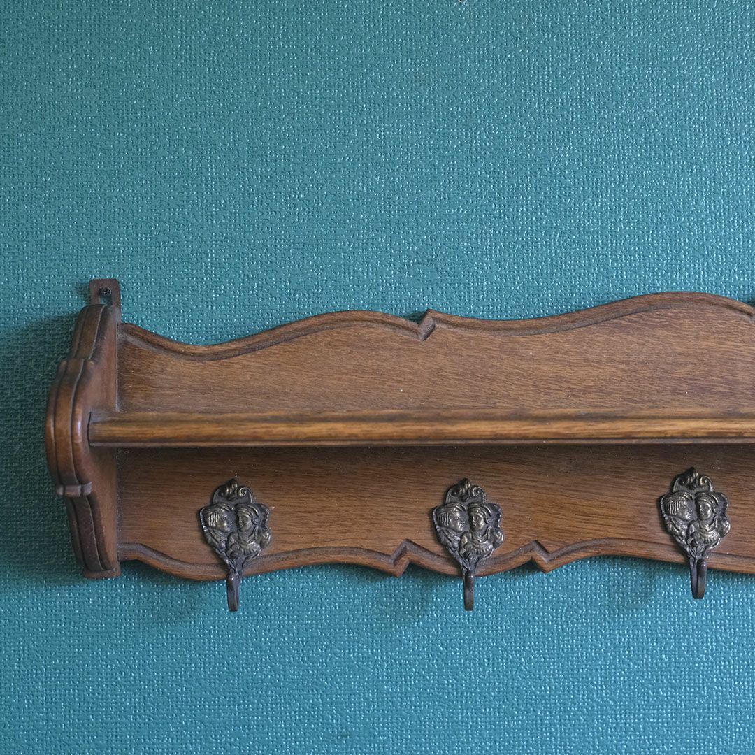 アンティークウォールシェルフ フックボード フランス アンティーク家具9