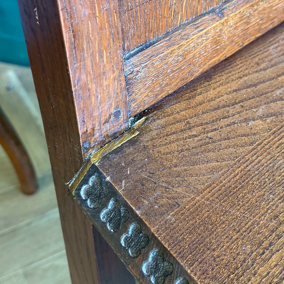 アンティーク 教会の椅子 フランス 歴史ある木製チェア/アンティーク家具6