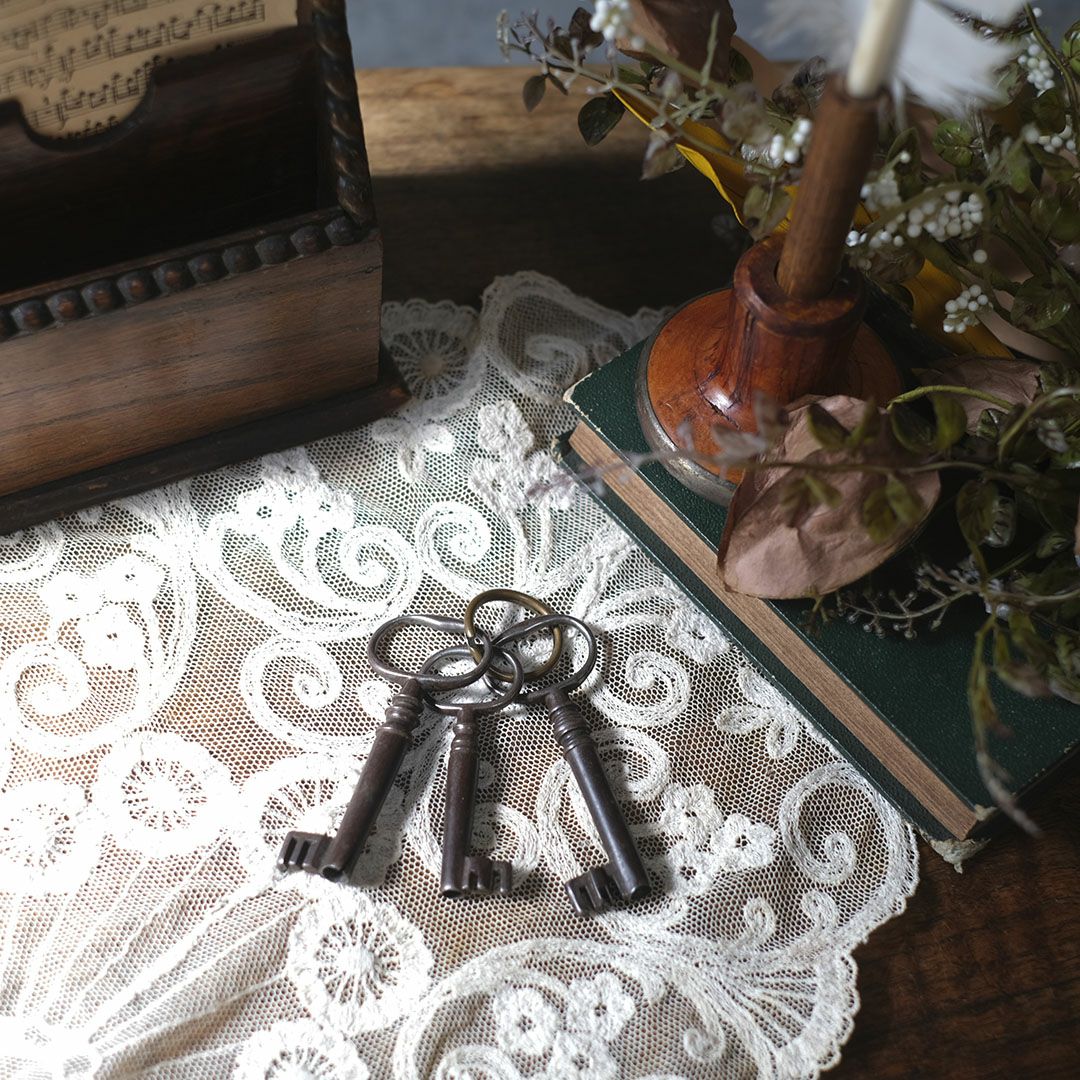 アンティークキー イギリス 古い家具に使われていた鍵