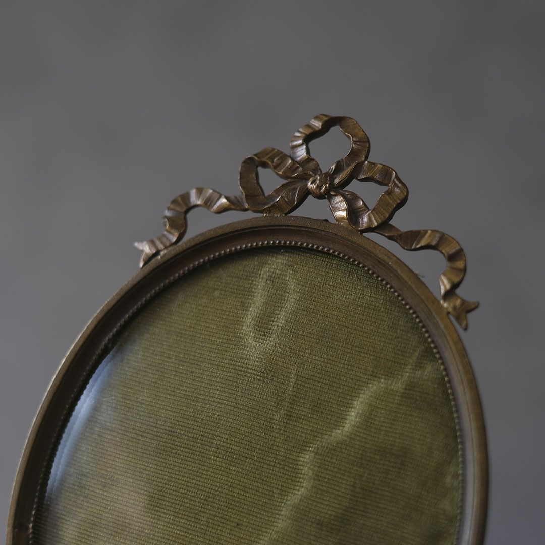 アンティ―クフォトフレーム ロココ フランス リボン装飾3