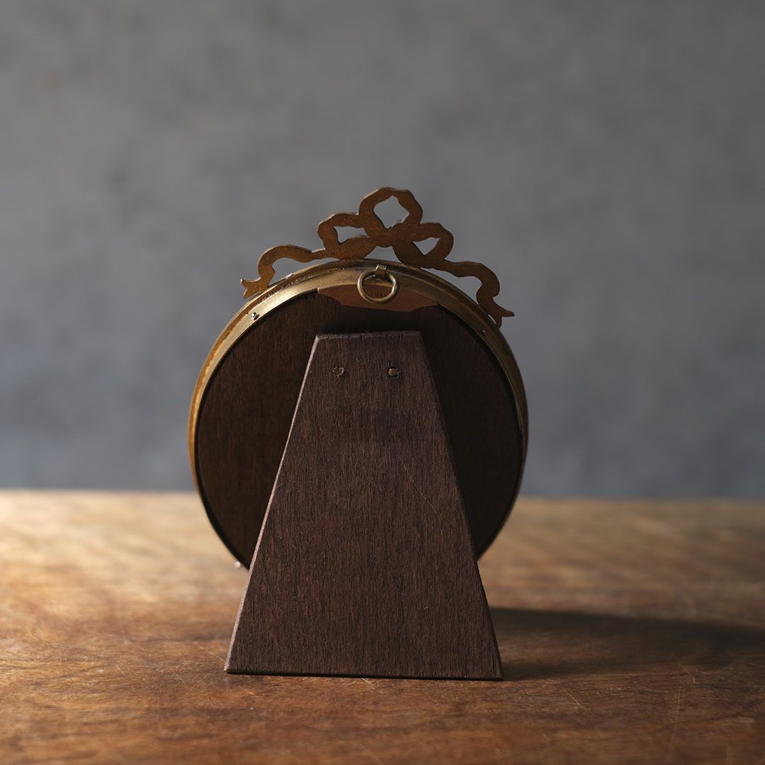 アンティ―クフォトフレーム ロココ フランス リボン装飾6