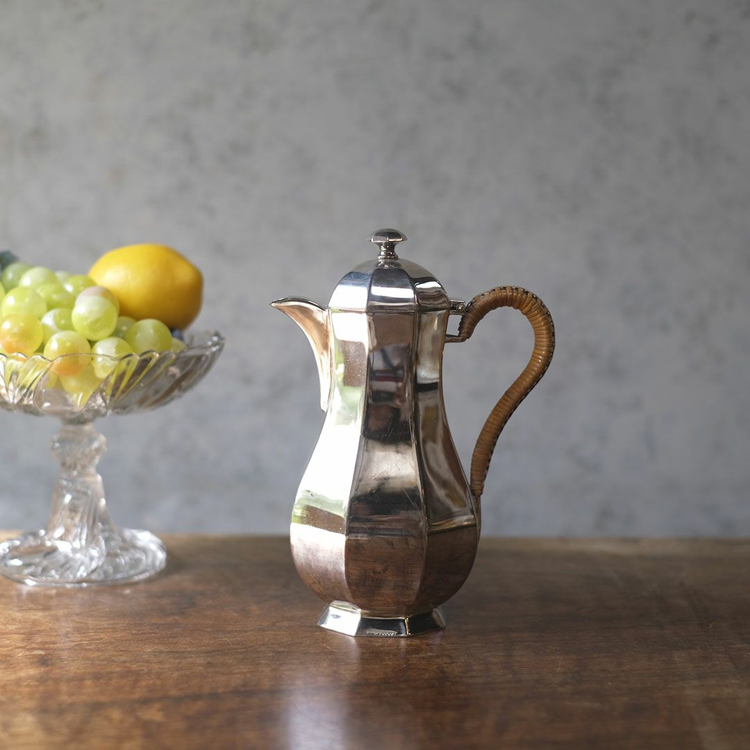 アンティーク ホットウォータージャグ イギリス シルバープレート