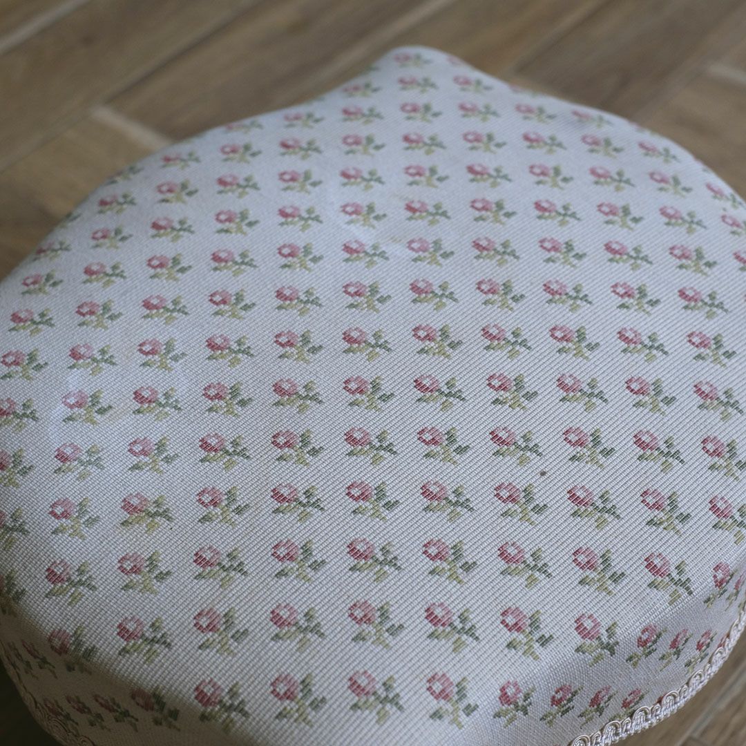 アンティーク フットスツール カブリオールレッグ フランス4