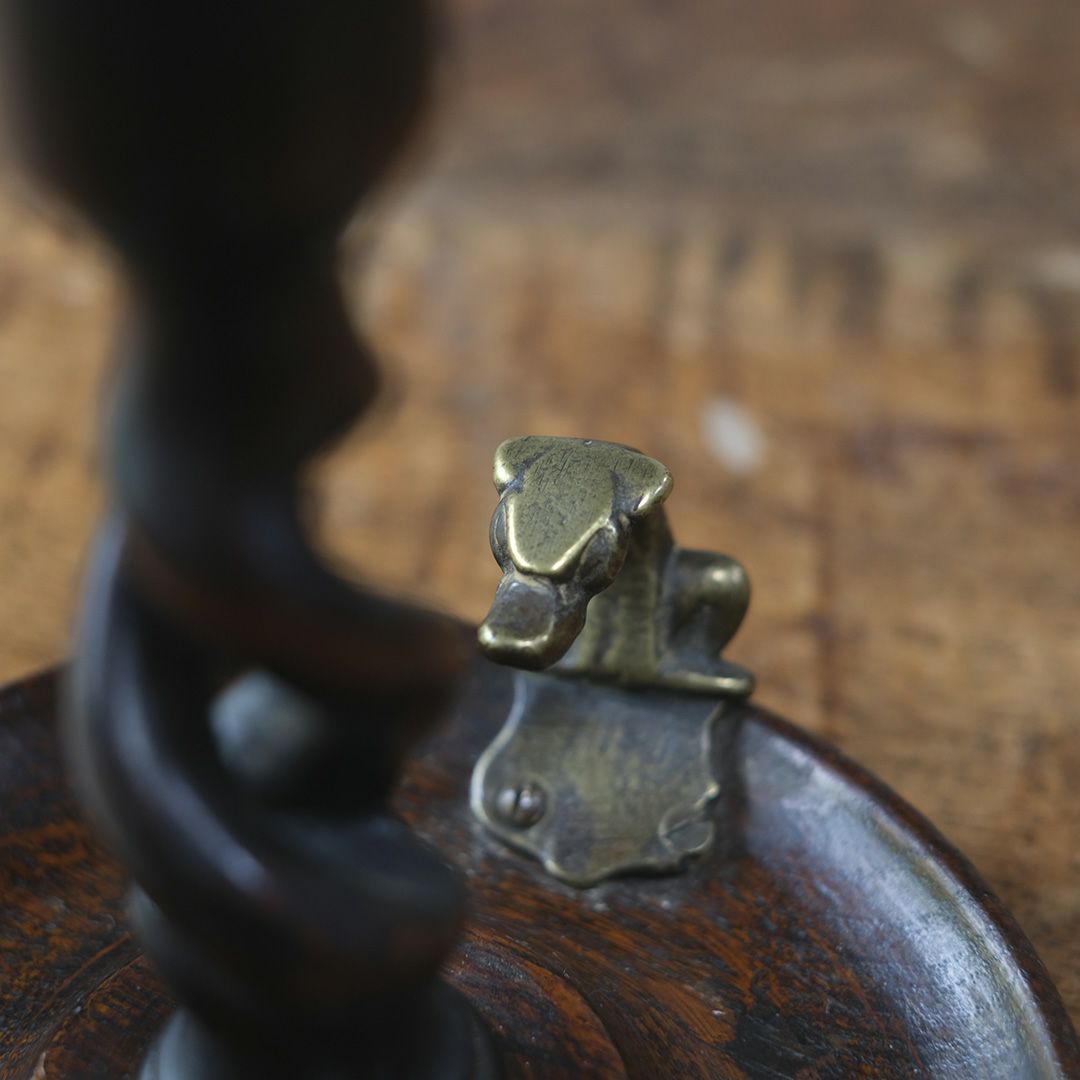 アンティークキャンドルスティック フランス オーク材の燭台 キャンドルスタンド6