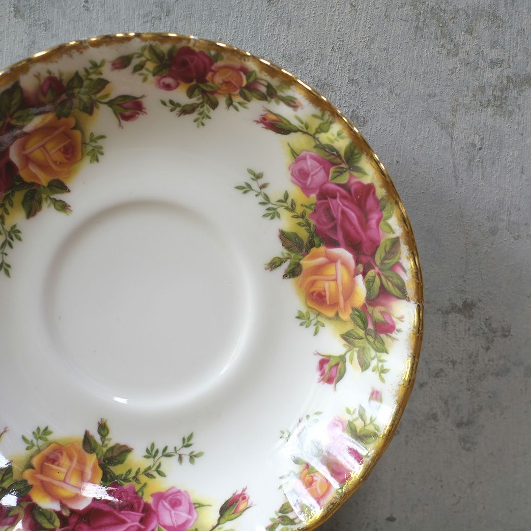 ヴィンテージ Royal Albertティーカップトリオ/old country rose イギリス ロイヤルアルバート 王室御用達/アンティーク食器6