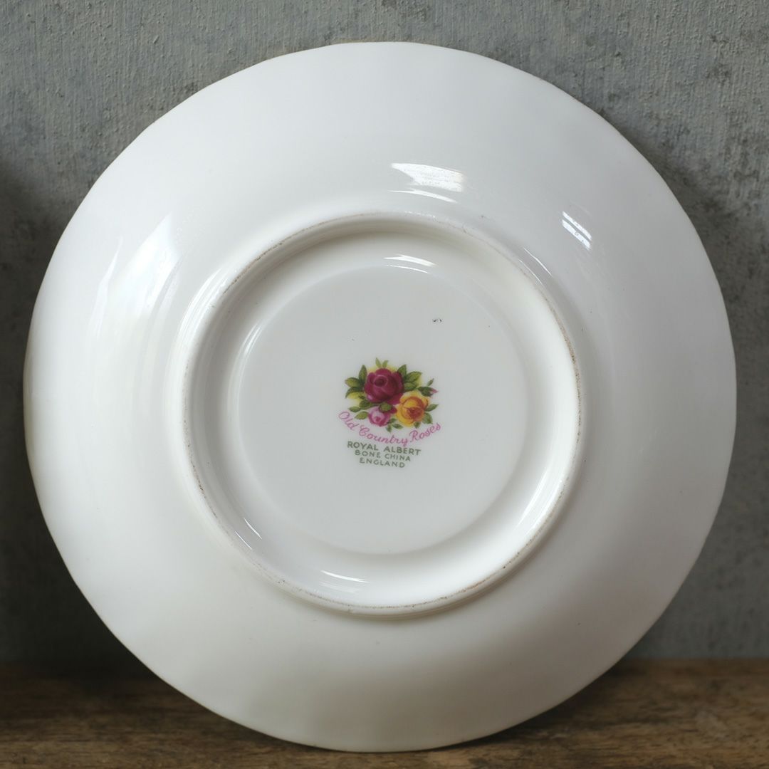 ヴィンテージ Royal Albertティーカップトリオ/old country rose イギリス ロイヤルアルバート 王室御用達/アンティーク食器9