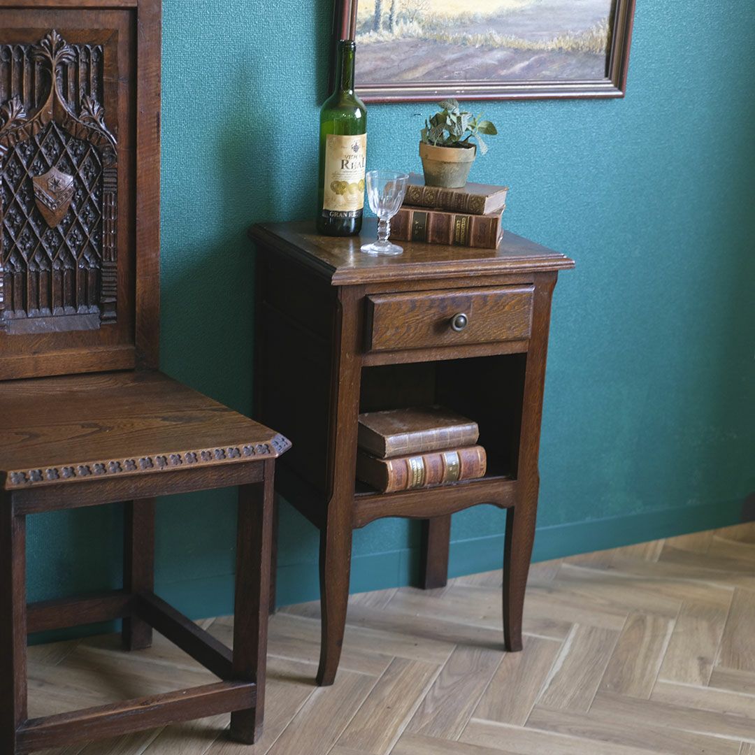 アンティーク ナイトテーブル フランス ベッドサイドテーブル コンソール アンティーク家具1