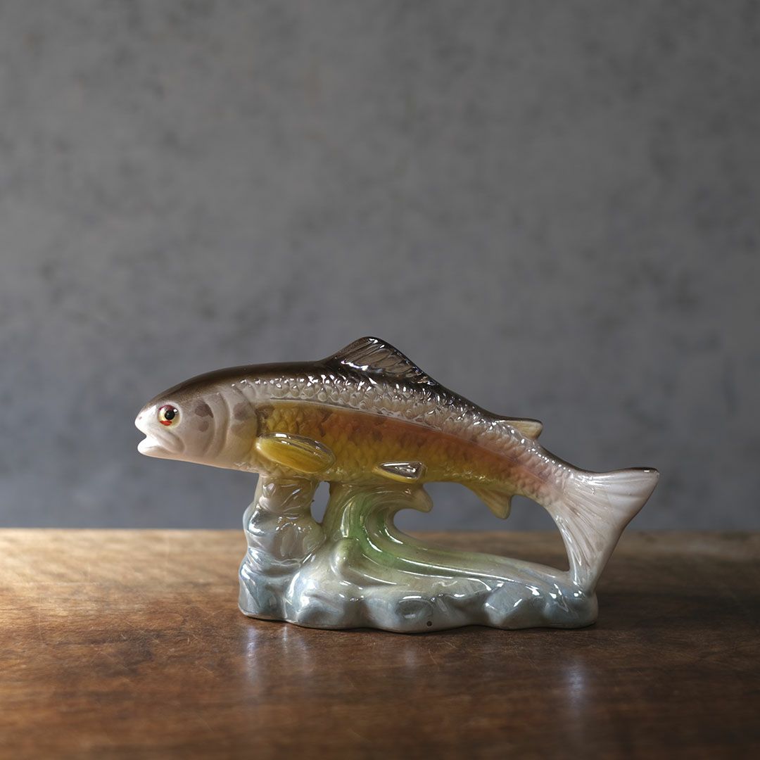 ヴィンテージフィギュリン 魚 陶器の置物 JEMMA HOLLAND オランダ1