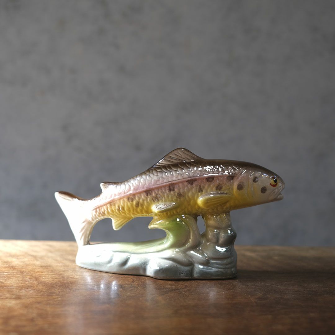 ヴィンテージフィギュリン 魚 陶器の置物 JEMMA HOLLAND オランダ2