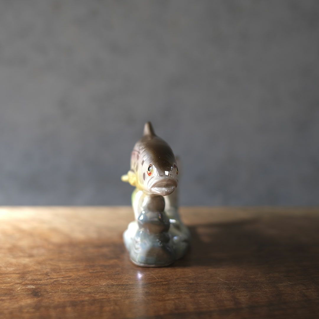 ヴィンテージフィギュリン 魚 陶器の置物 JEMMA HOLLAND オランダ3
