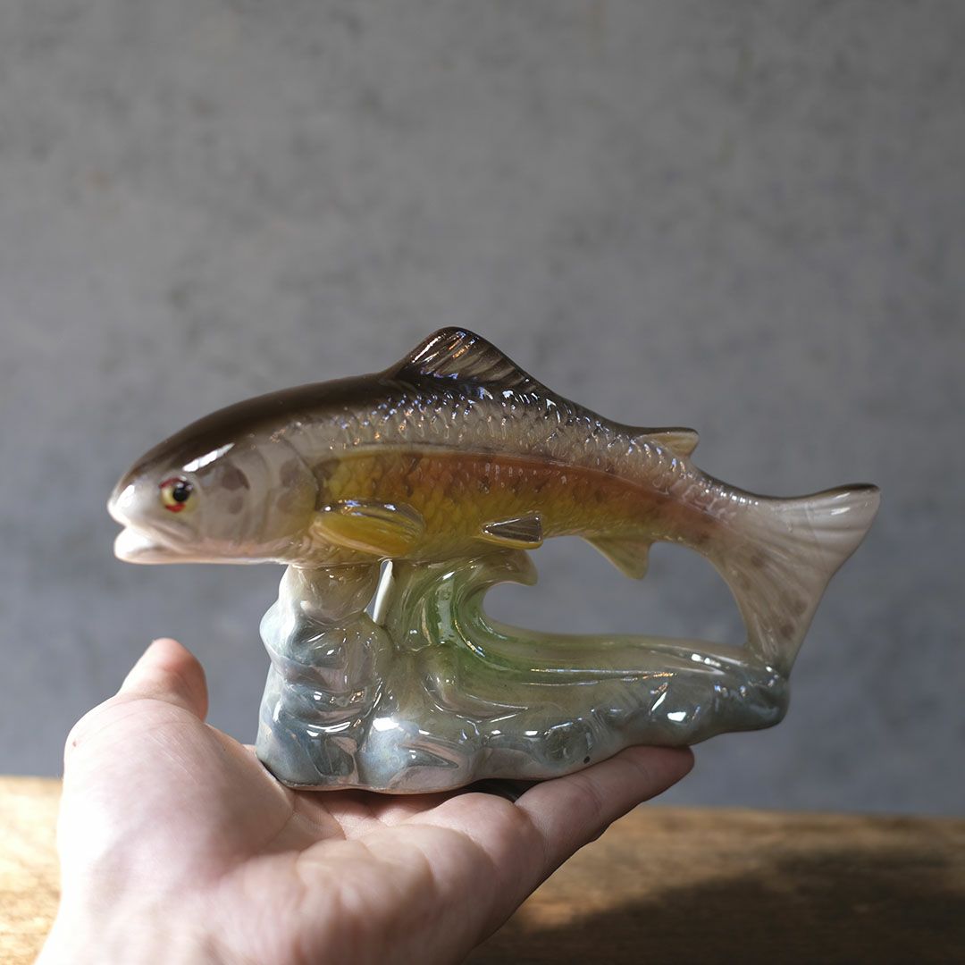 ヴィンテージフィギュリン 魚 陶器の置物 JEMMA HOLLAND オランダ4