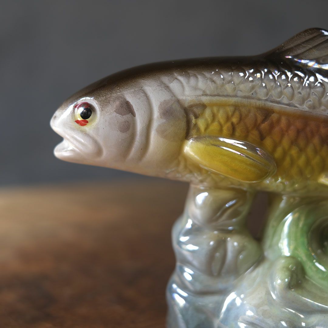 ヴィンテージフィギュリン 魚 陶器の置物 JEMMA HOLLAND オランダ5