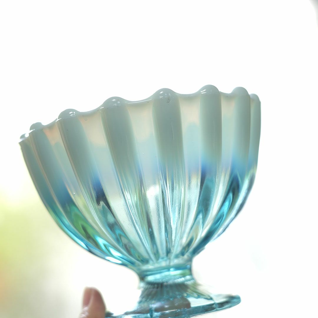  ヴィンテージオパールセントコンポートスタンド イギリス6