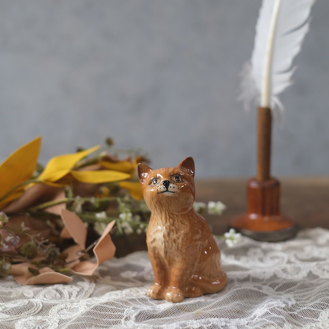 ヴィンテージフィギリン猫 BESWICK ベスウィック イギリス 置物