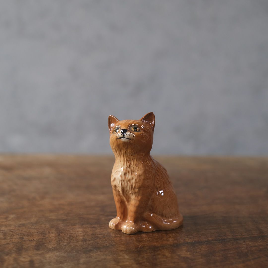 ヴィンテージフィギリン猫 BESWICK ベスウィック イギリス 置物1