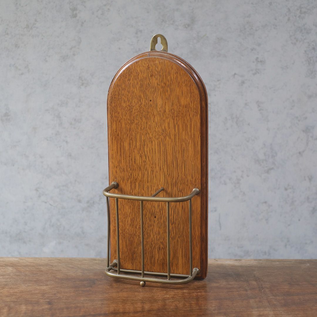 アンティークレターケース 新聞入れ イギリス 木製1