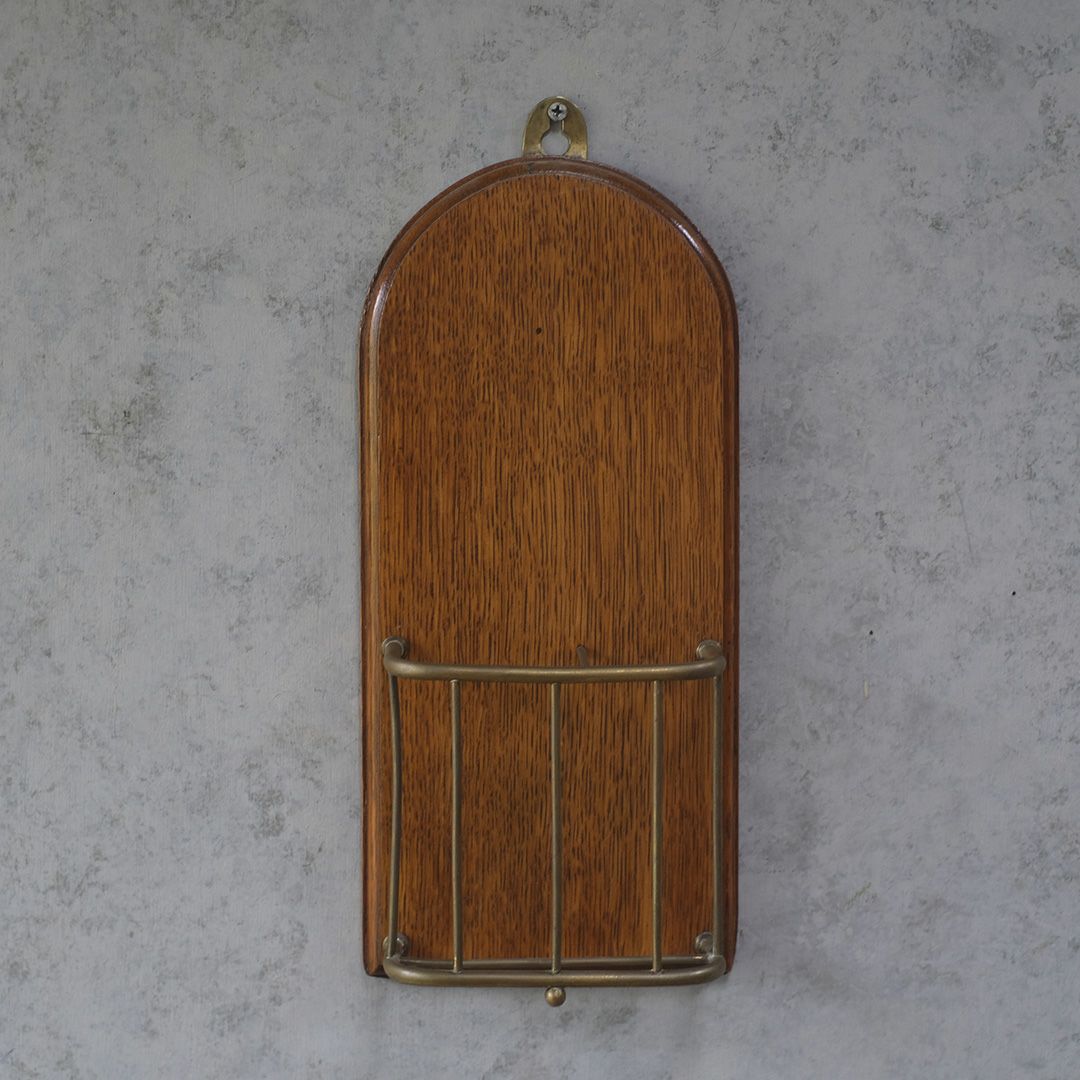 アンティークレターケース 新聞入れ イギリス 木製3