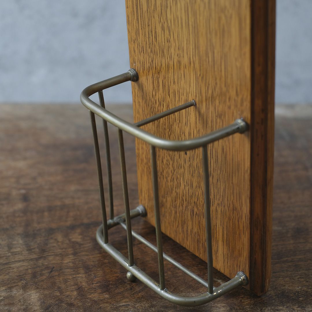 アンティークレターケース 新聞入れ イギリス 木製5