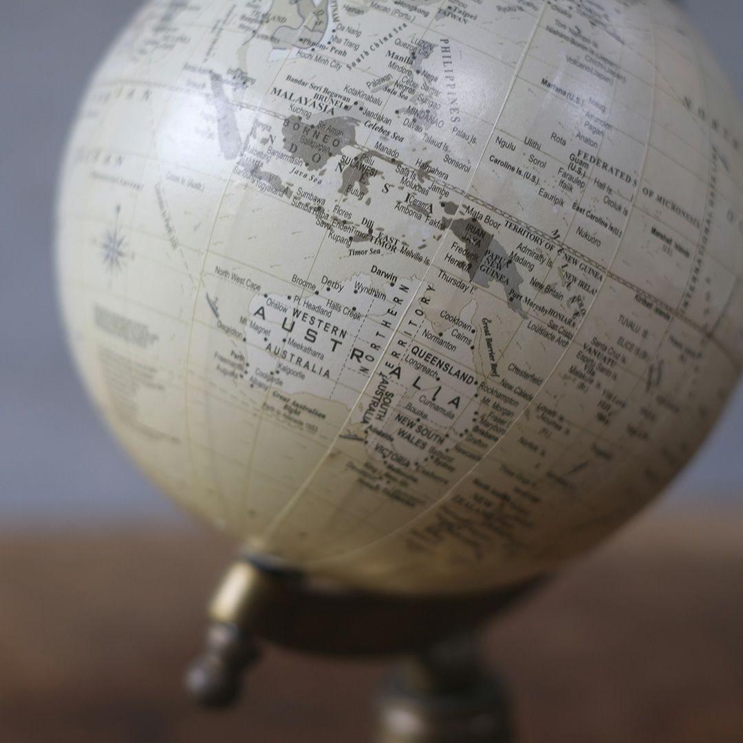 ヴィンテージグローブ イギリス 地球儀 置物7