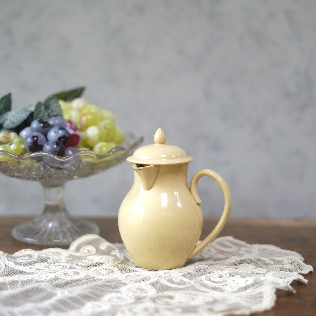 アンティークサルグミンヌ ディネット ピシェ Sarreguemines フランス 陶器の水差し