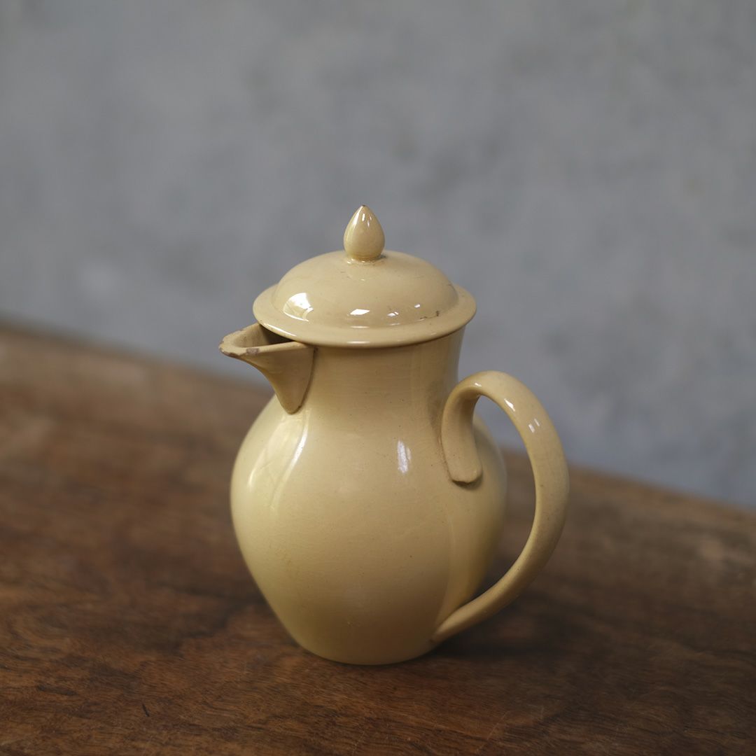 アンティークサルグミンヌ ディネット ピシェ Sarreguemines フランス 陶器の水差し1