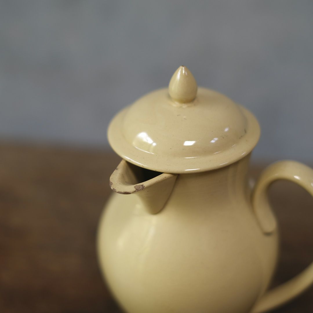 アンティークサルグミンヌ ディネット ピシェ Sarreguemines フランス 陶器の水差し3