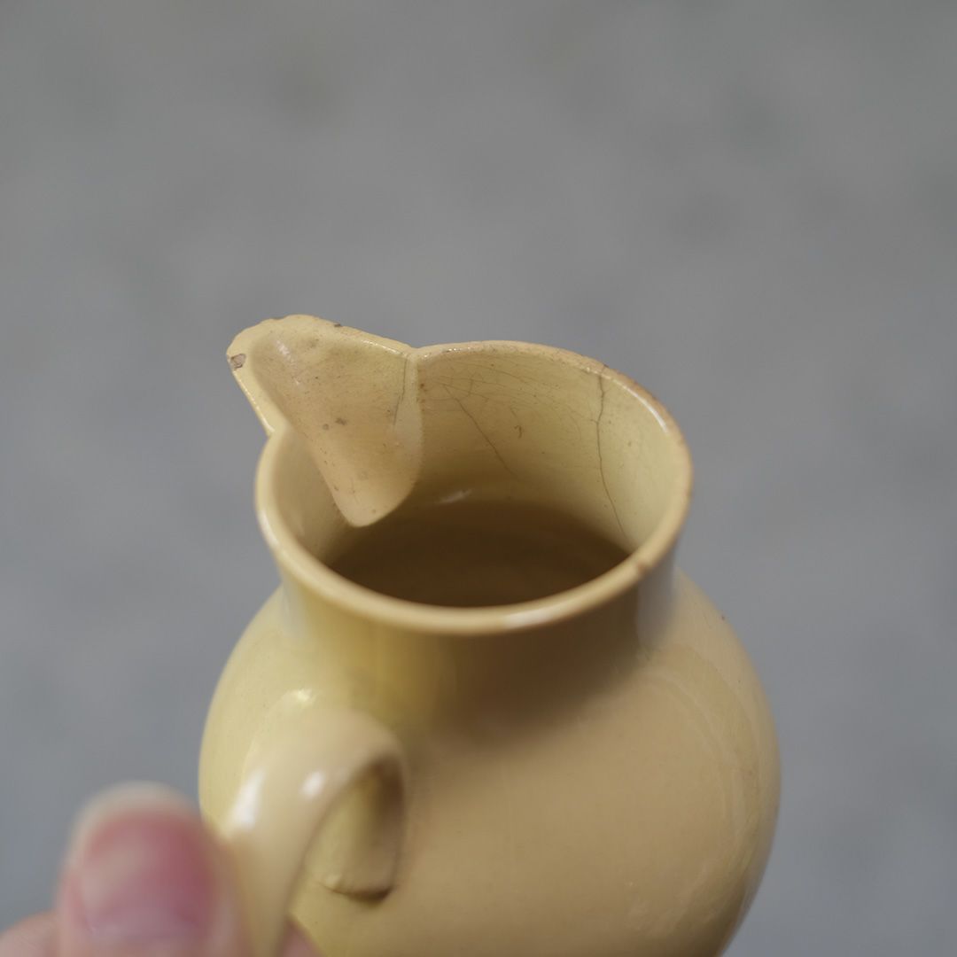 アンティークサルグミンヌ ディネット ピシェ Sarreguemines フランス 陶器の水差し65