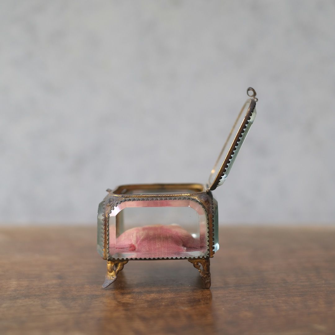 アンティークベベリングジュエリーボックス フランス 宝石箱4