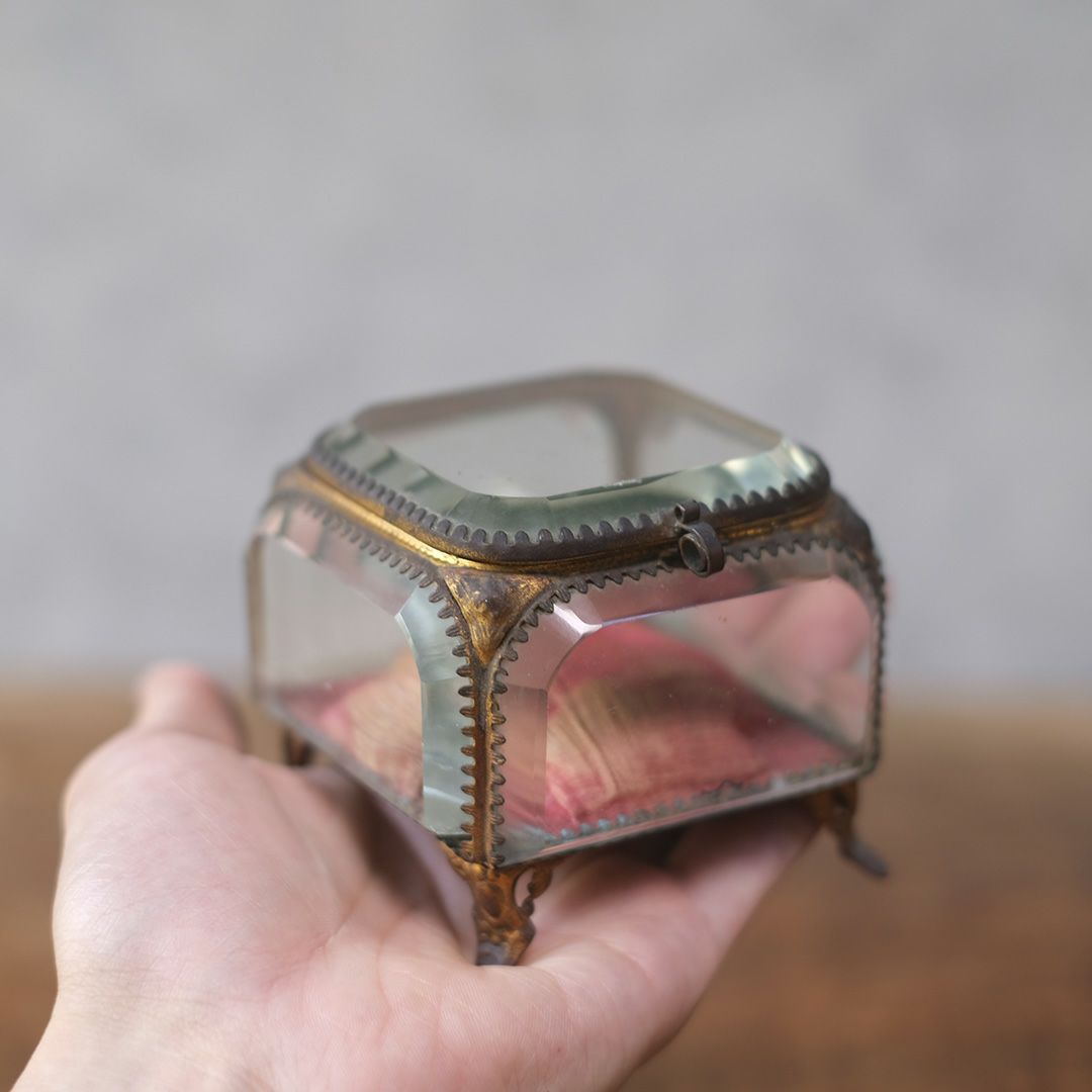 アンティークベベリングジュエリーボックス フランス 宝石箱5