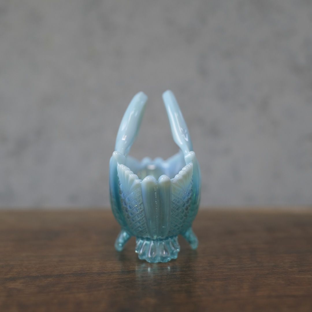 アンティークオブジェ オパールセント ガラスアート イギリス3